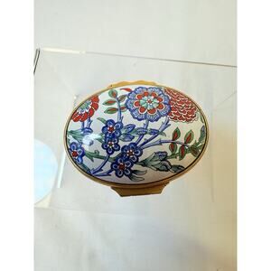 Ltd Ed Halcyon Days British Museum 16thc Iznik Tile Inspection Enamel Box